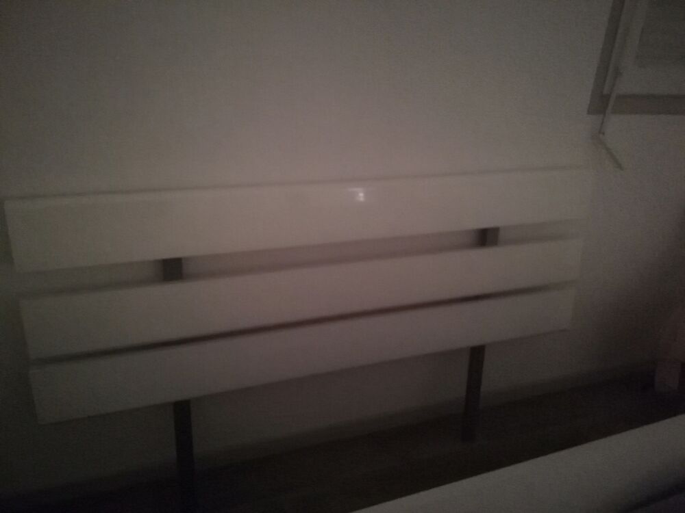 T&ecirc;te de lit blanc Laqu&eacute; Meubles