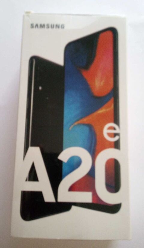 Smartphone Samsung A20 neuf complet d'origine.   
Jamais utilisé.     
Débloqué tout opérateur réseaux d'origine.    
50 €.    Sur Amiens Rivery. 50 Amiens (80)