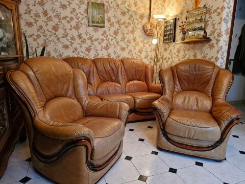Salon cuir 3 pi�ces 200 Esvres (37)