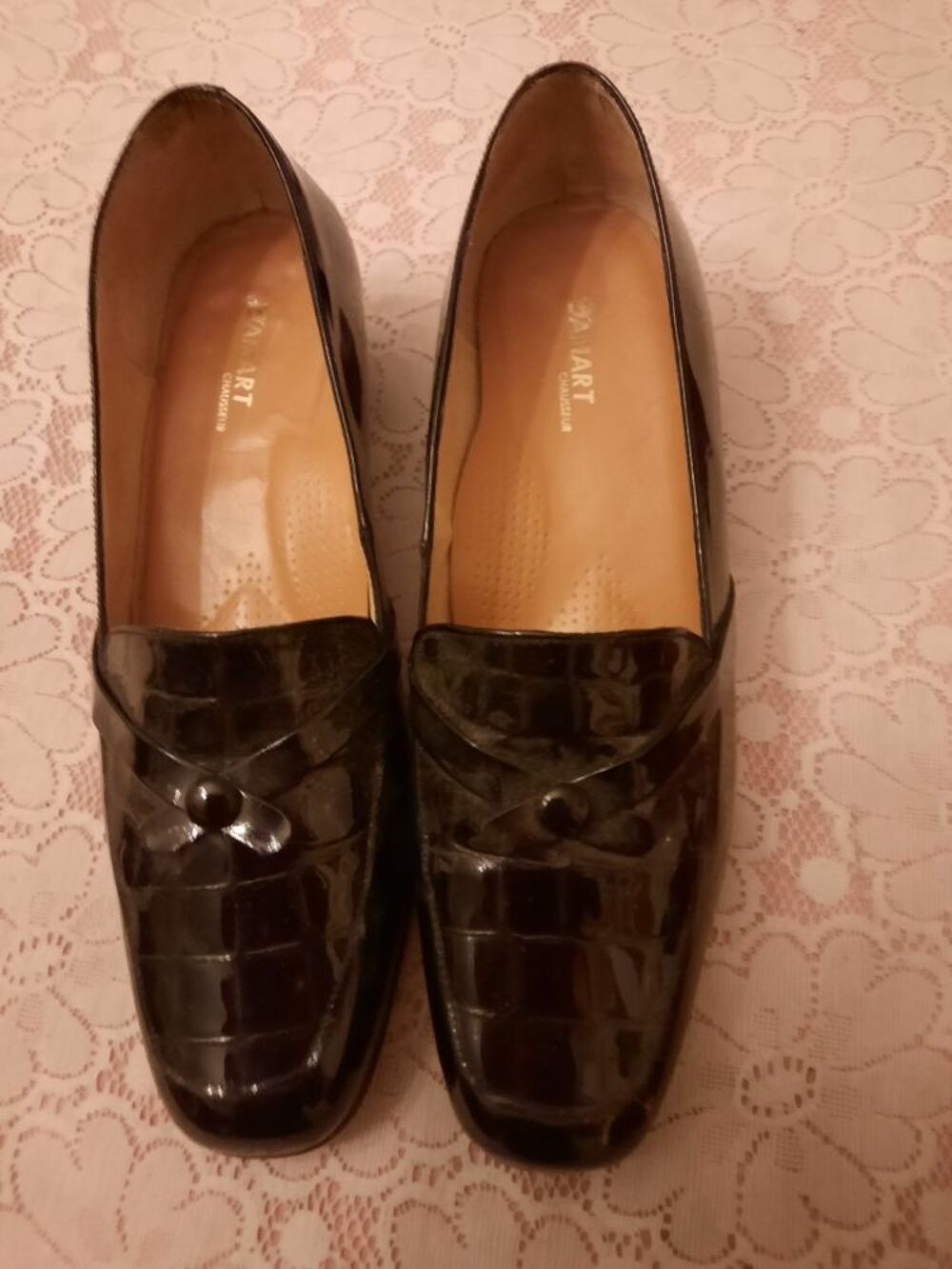 Mocassins noirs vernis Chaussures