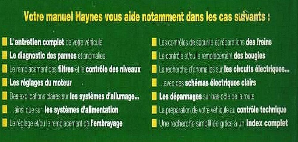 GUIDE HAYNES - guide d'entretien - RENAULT LAGUNA Livres et BD