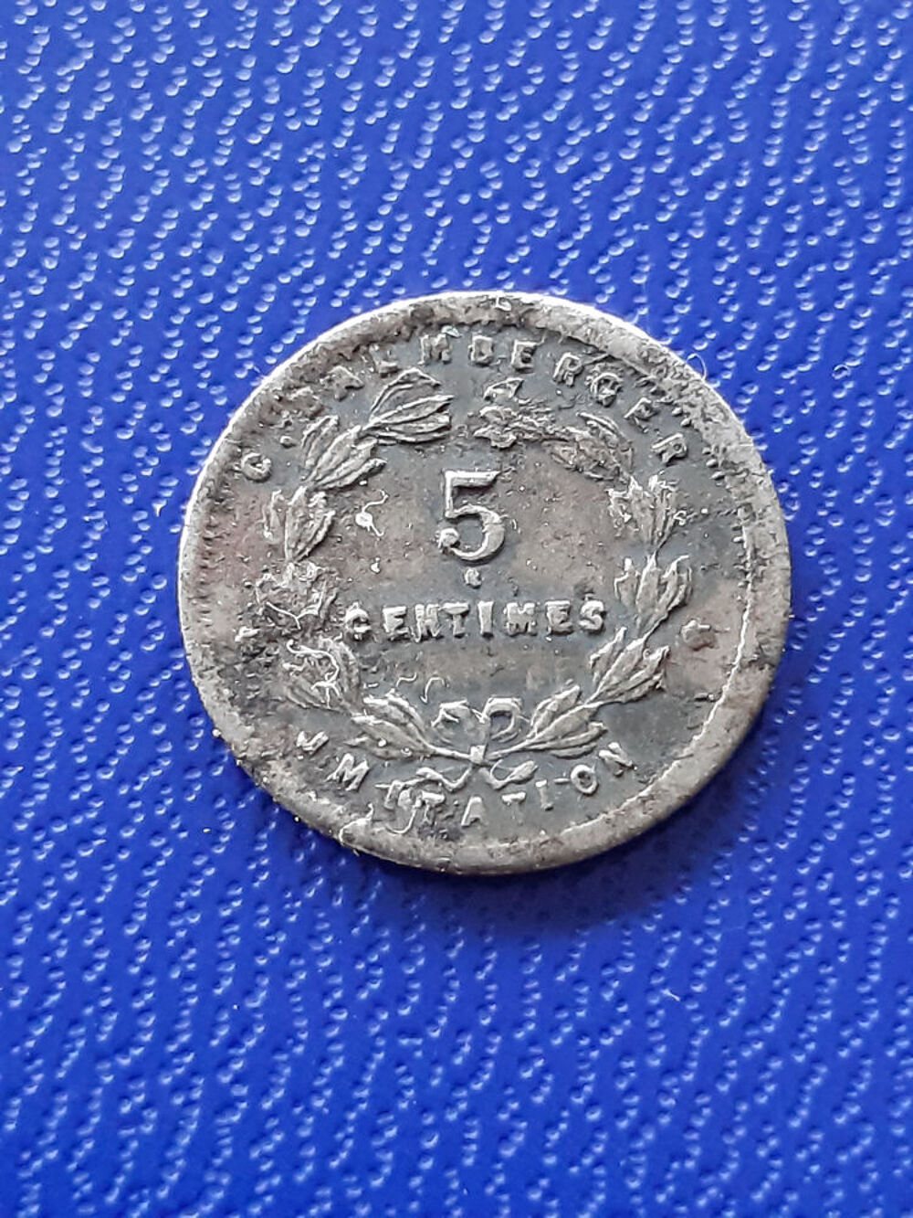 1871-98 5 centimes argent fictif C. Balmberger 