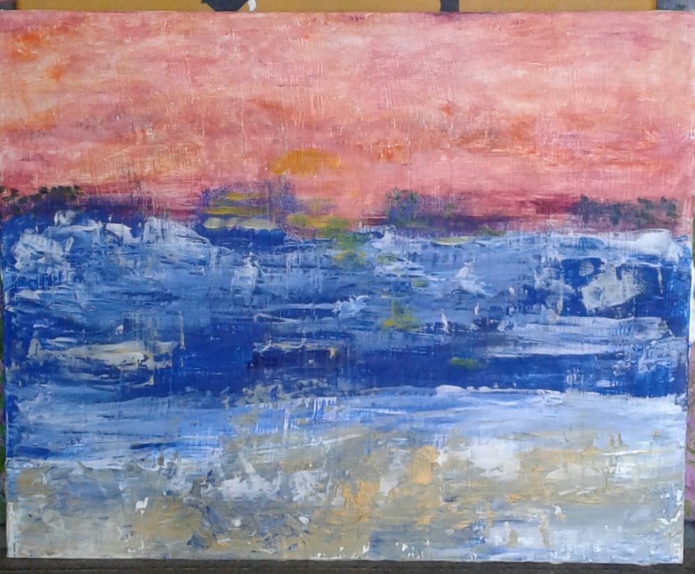 tableaux divers couteau acrylique . PRIX SUR DEMANDE Décoration