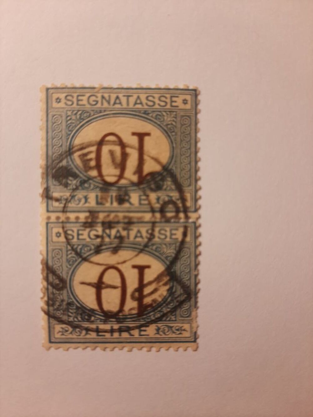Tembres ancien top bloc italia, regno d'italia unique, used 