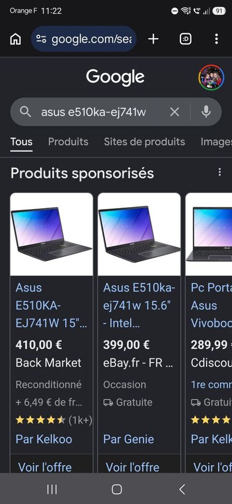 Pc Asus portable état neuf 180 Doué-la-Fontaine (49)
