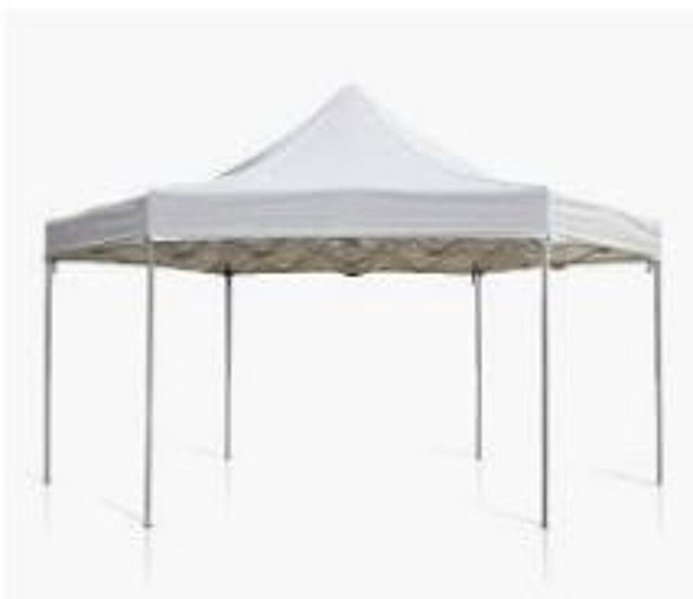 Toit hexagonale en PVC &Oslash; 5m et 6 m (blanc, bleu ou vert). Jardin