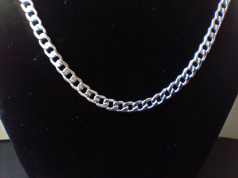 Cha&icirc;ne pour homme en argent sterling 925. Bijoux et montres