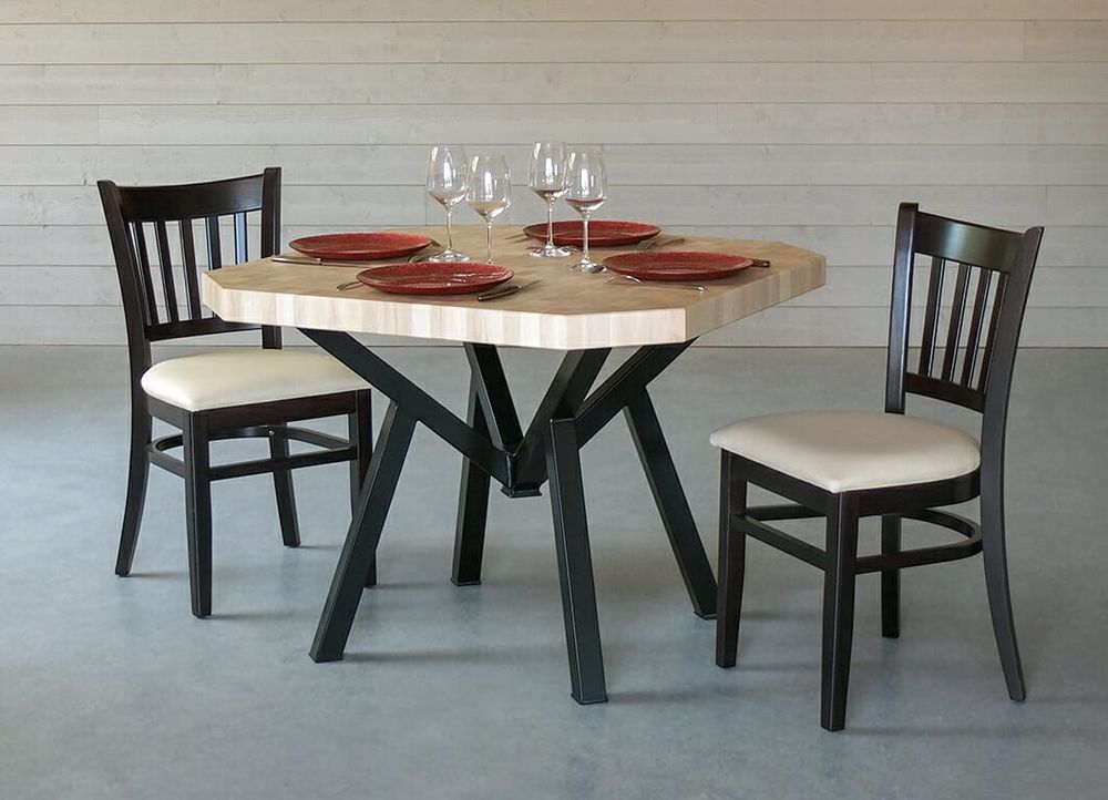 Table sur mesure acier bois Meubles