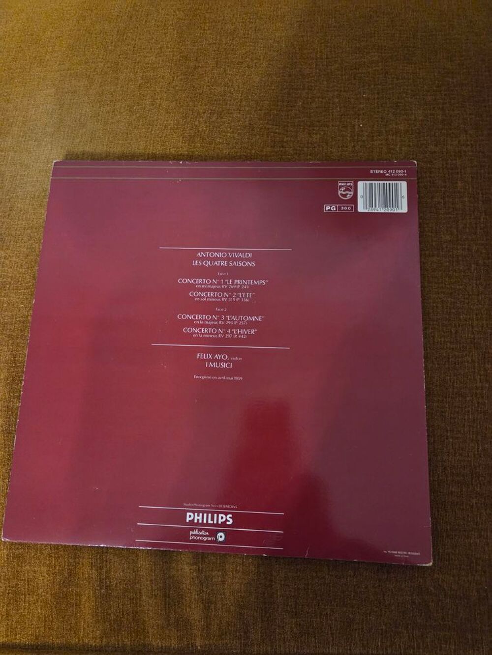 VINYLES 33 TOURS TCHAIKOWSKY - VERDI - VIVALDI CD et vinyles