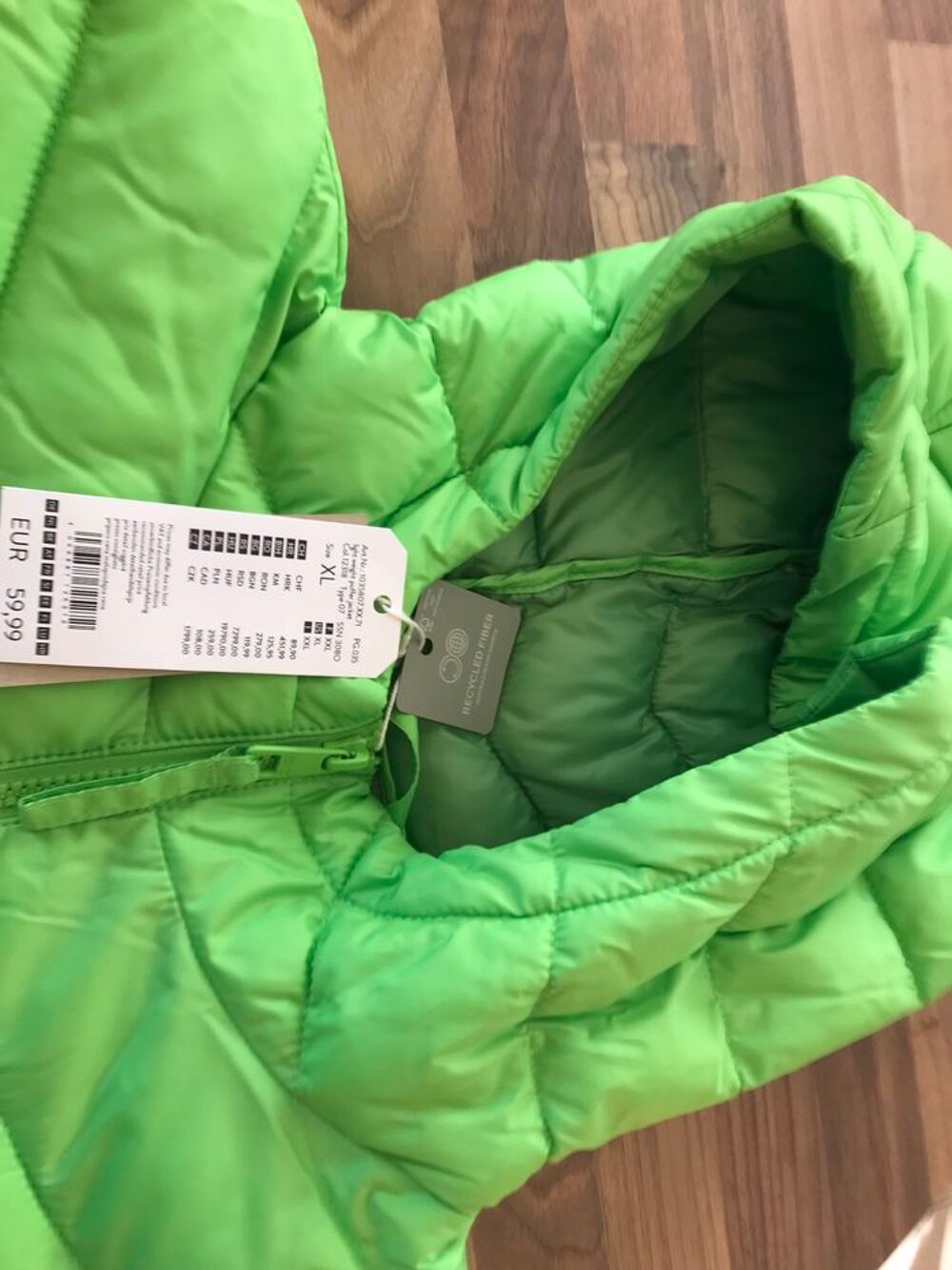 Doudoune Tom Tailor avec capuche - Taille XL - Vert - Neuve Vêtements