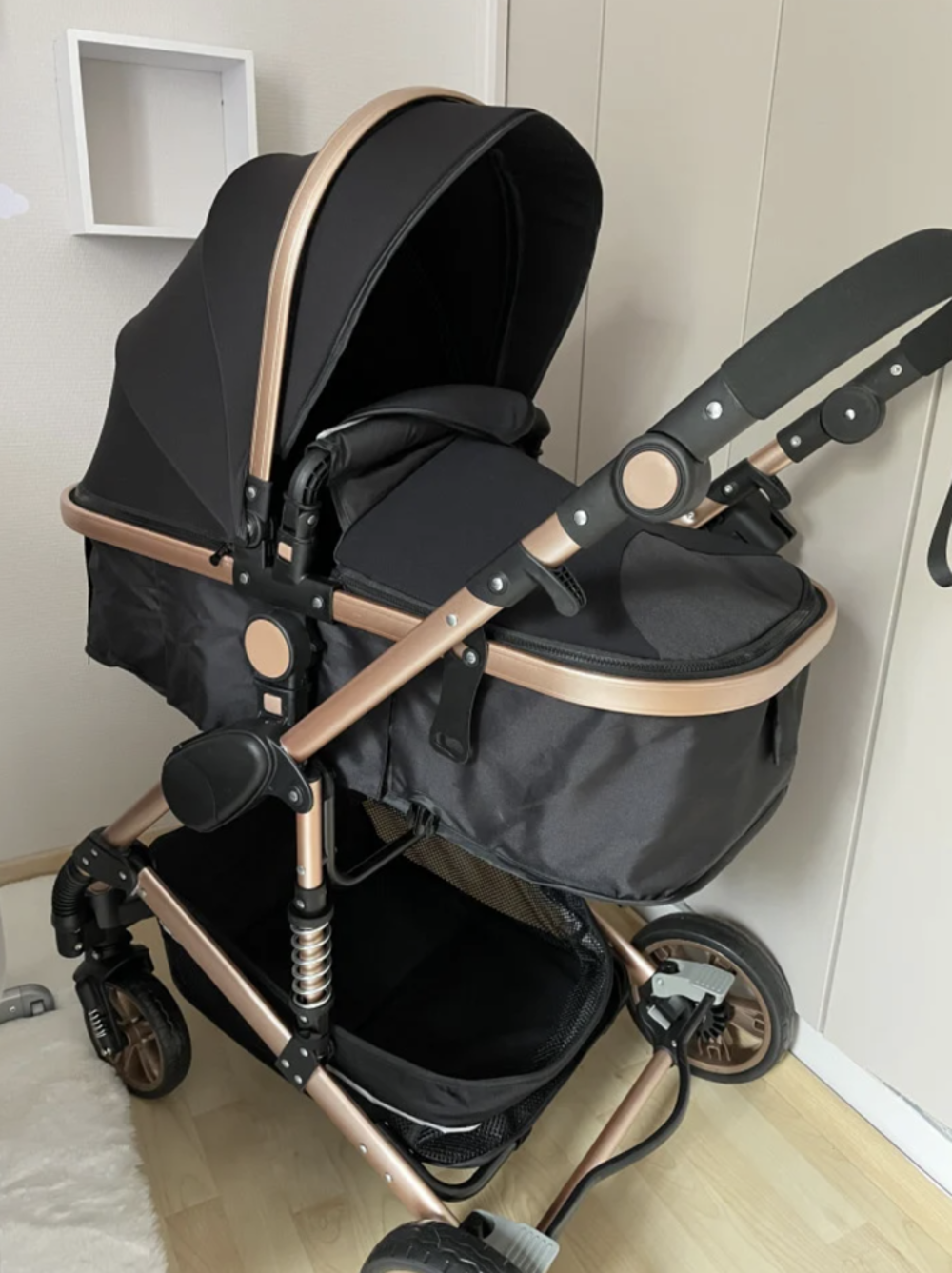Poussette b&eacute;b&eacute; trio 3 en 1 Pu�riculture