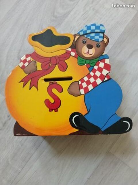 Tirelire ourson en bois 3 La Rochelle (17)