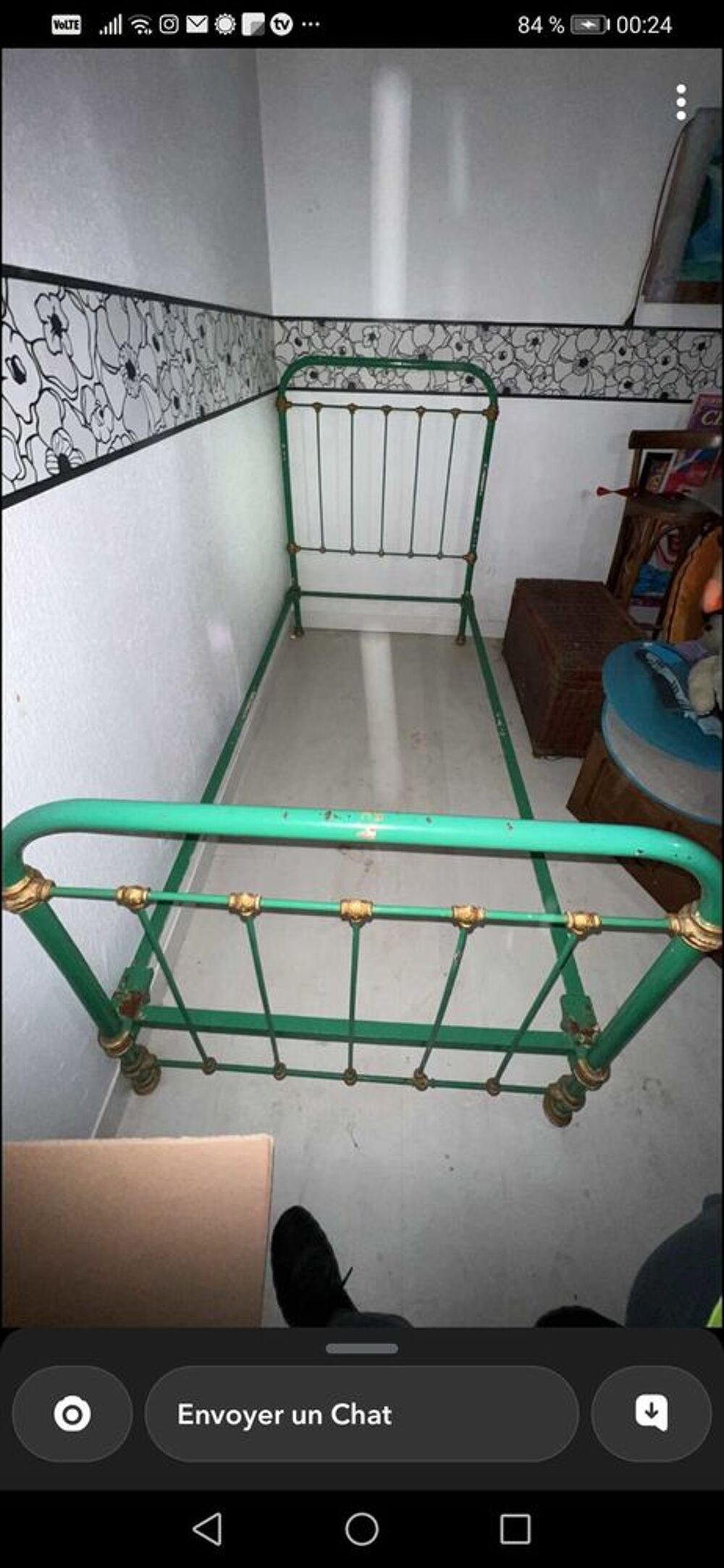 Ancien lit en Fer Meubles