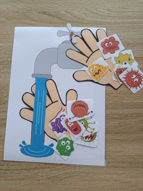 Montessori apprendre le lavage des mains 6 Hrouville-Saint-Clair (14)