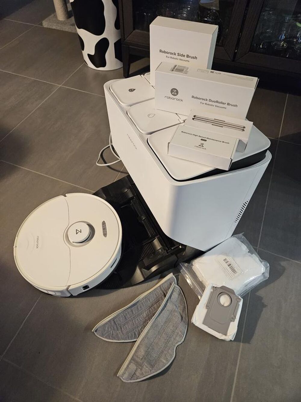 Robot aspirateur et laveur Roborock S8 Pro Ultra blanc Electroménager