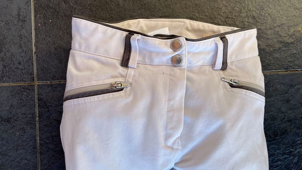 Pantalon d'&eacute;quitation blanc Equiplus Sports