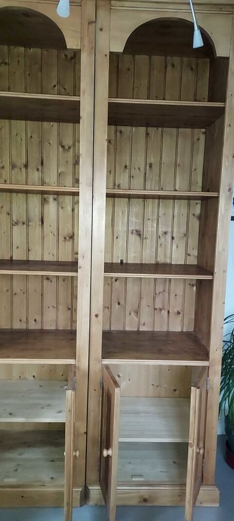 Biblioth�que en pin 2 �l�ments 200 Thonon-les-Bains (74)