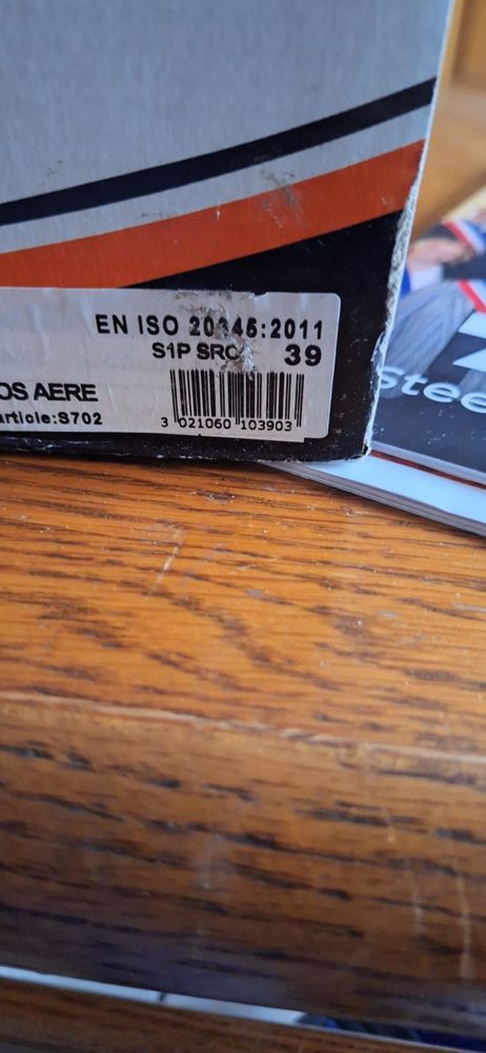 Chaussures de s&eacute;curit&eacute;, T 39 Chaussures