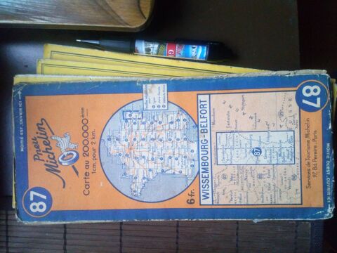 Carte Michelin Vintage Wissembourg-Belfort 0 Battrans (70)