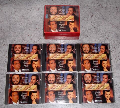 Coffret 6 CD - L. PAVAROTTI J. CARRERAS  P. DOMINGO M. LANZA 15 Tourcoing (59)