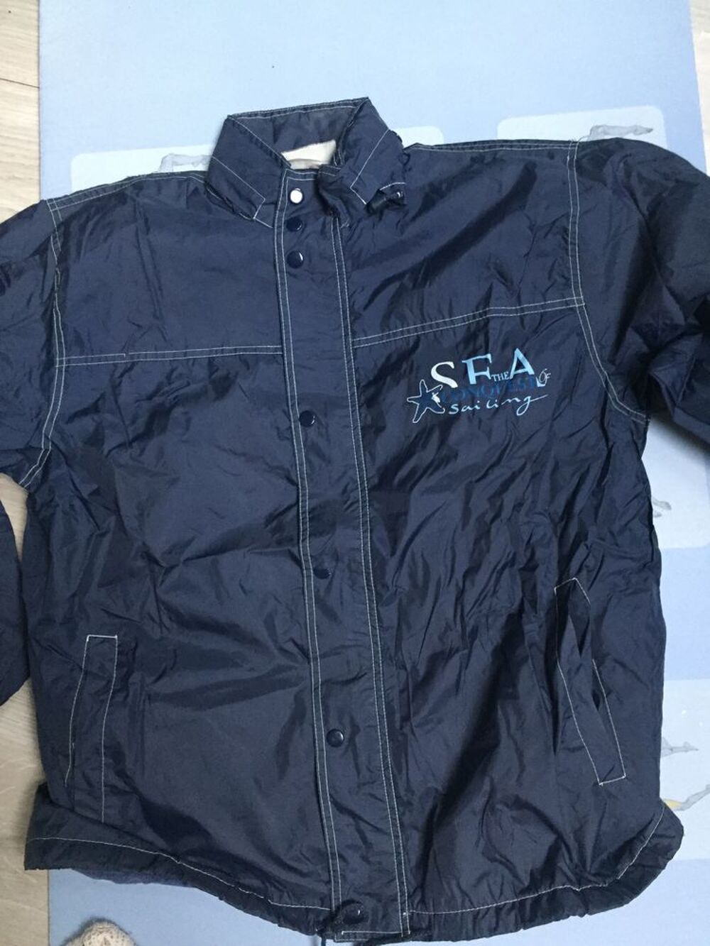 BLOUSON IMPERMEABLE BLEU 14/16 ANS DOUBLE Vêtements enfants
