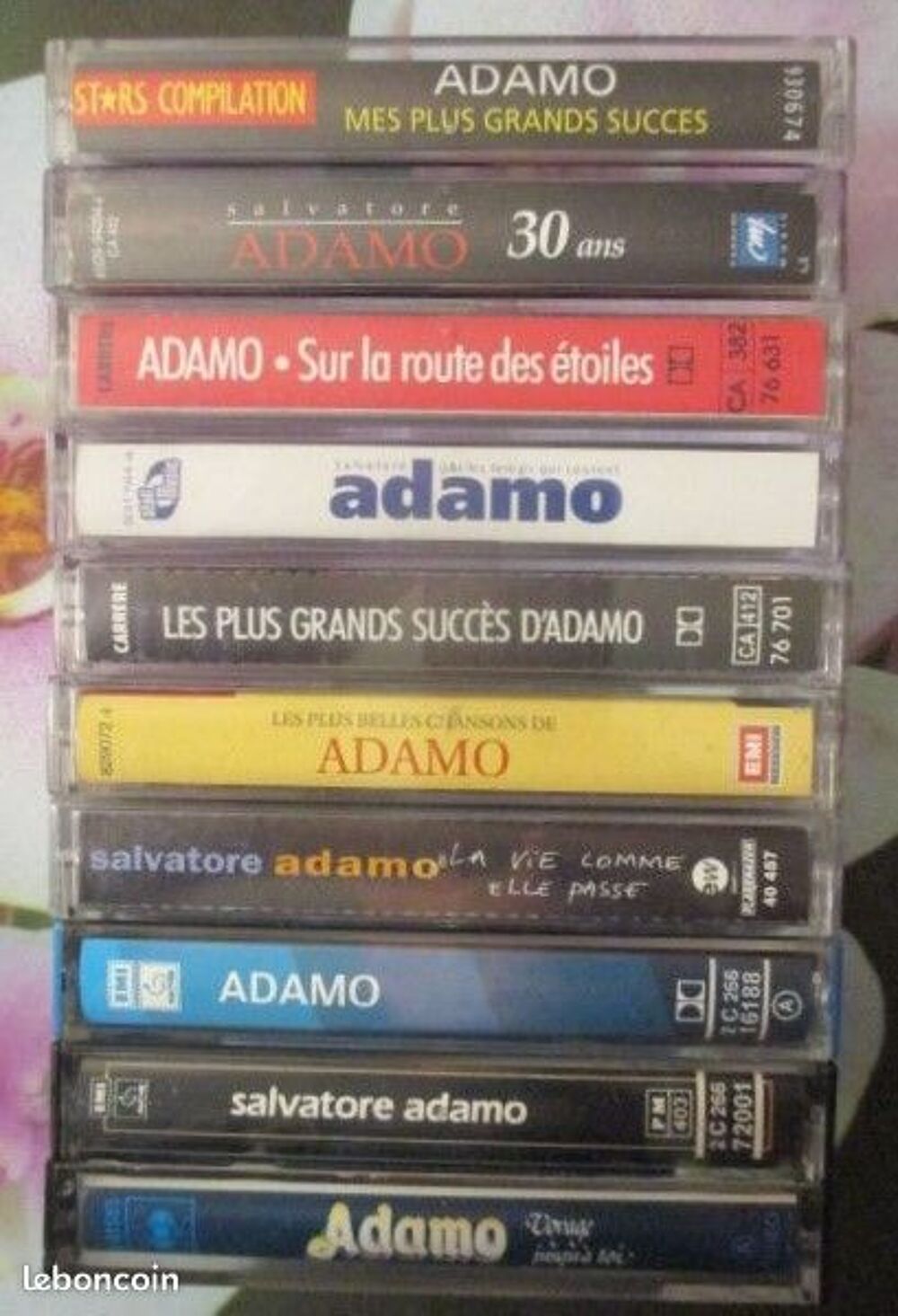 Cassettes audio Adamo CD et vinyles