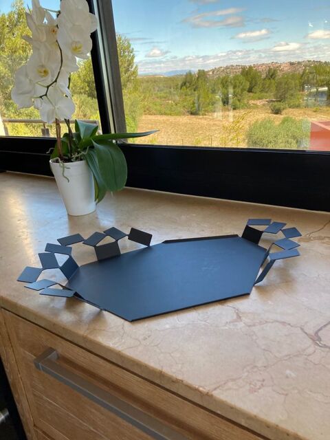 Plateau Alessi Noir en Acier, Sign� Mario Trimarchi 2010 99 Narbonne (11)