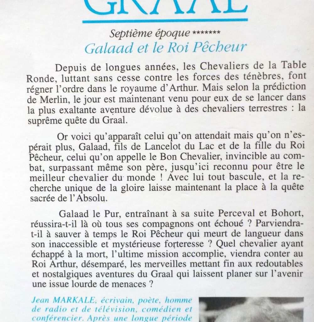 GALAAD ET LE ROI PECHEUR Septi&egrave;me &eacute;poque du CYCLE DU GRAAL Livres et BD