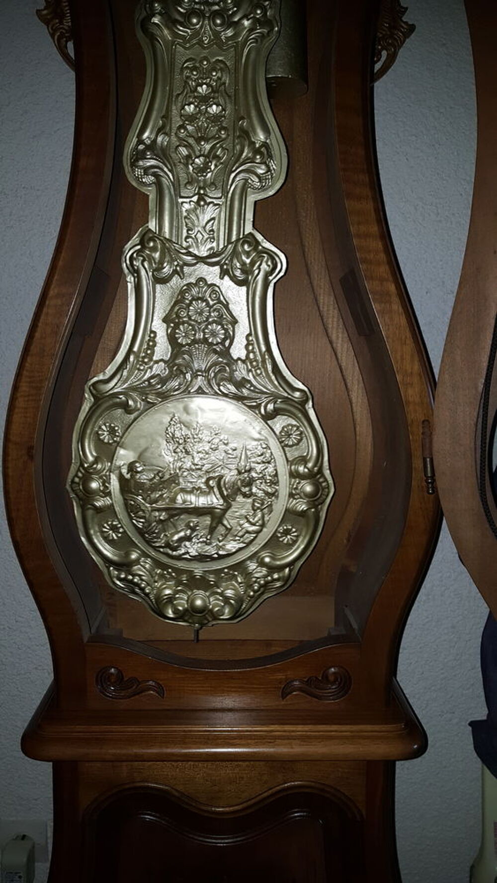 Horloge Comtoise Style R&eacute;gence Balancier Automate Meubles