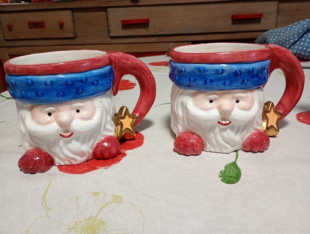 tasses bo&icirc;te &agrave; biscuits p&egrave;re No&euml;l Décoration