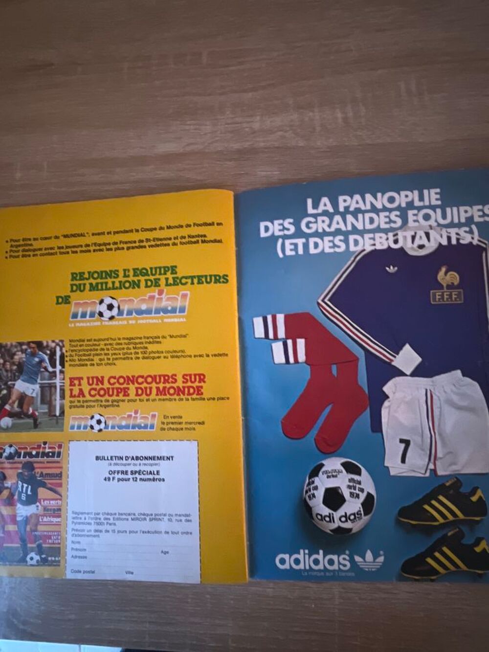 Album autocollants football "&nbsp; L&eacute;on Glowacki&nbsp;" football 1978 