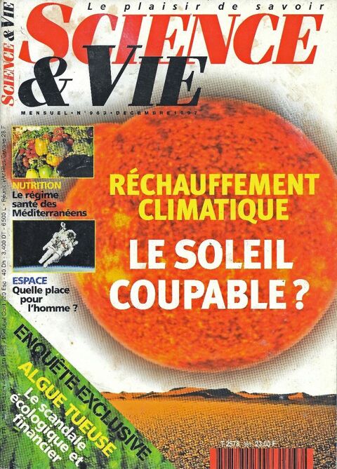 SCIENCE ET VIE n963 1997  RECHAUFFEMENT CLIMATIQUE  2 Castelnau-sur-Gupie (47)