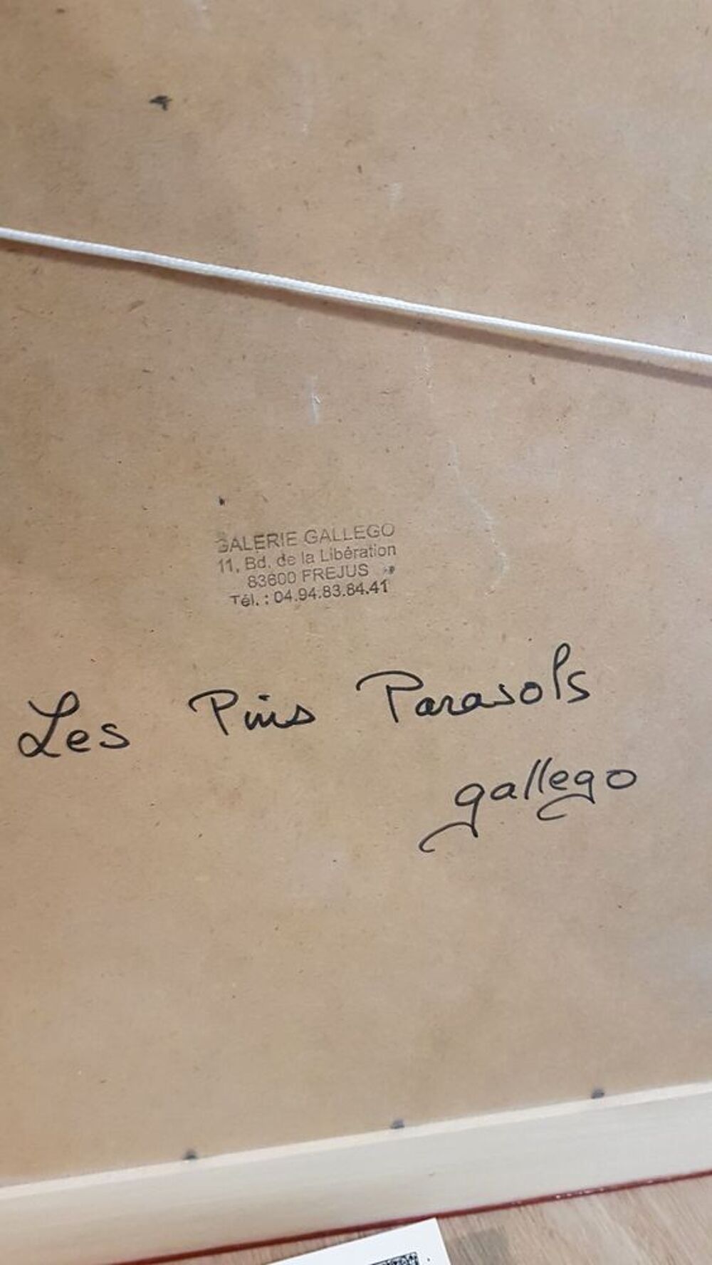 TABLEAU PEINT : LES PINS PARASOLS Décoration