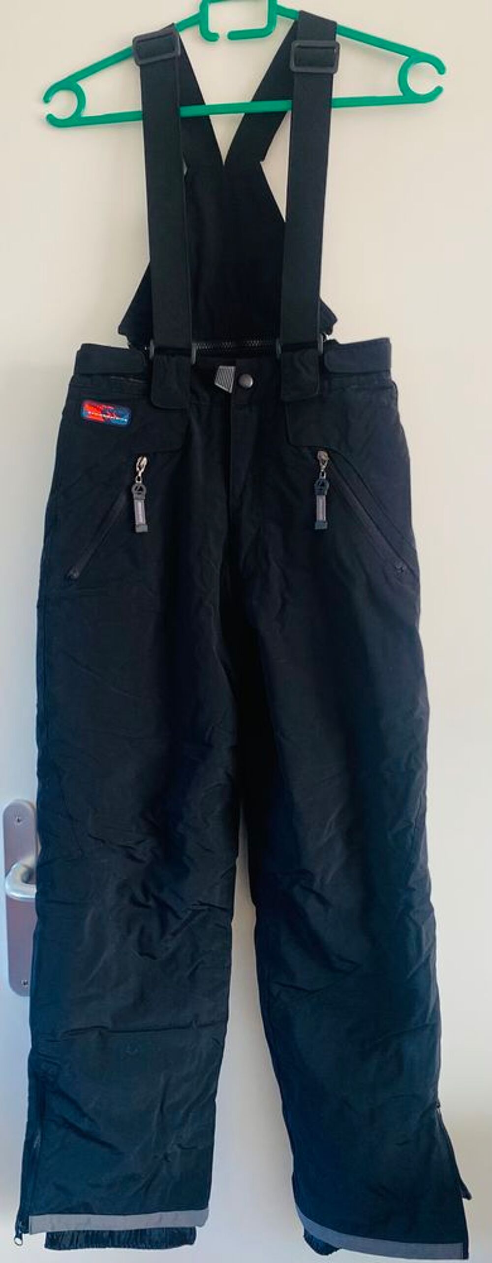 Pantalon salopette de ski noir 12 ans Vêtements