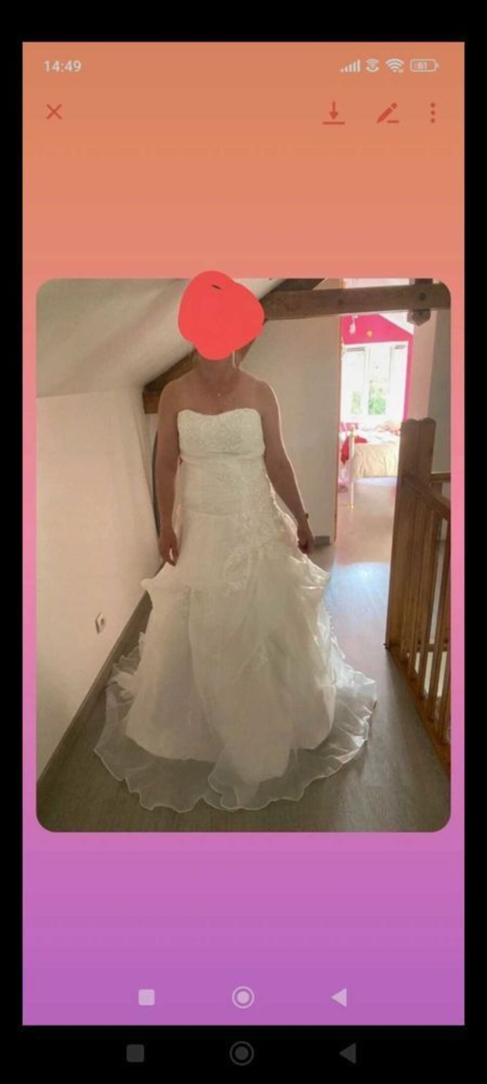 Robe de mari&eacute;e neuve Vêtements