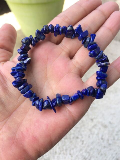 Bracelet chips Lapis Lazuli 12 Argels-Gazost (65)