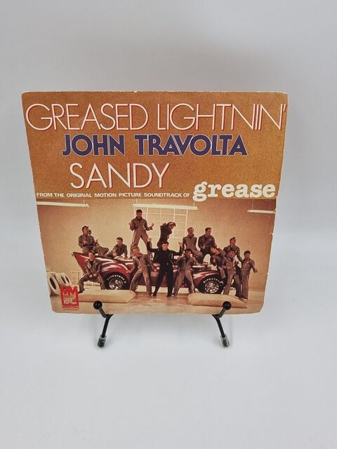 Vinyle 45 tours Greased Lightnin' John Travolta & Sandy 2 Vulbens (74)