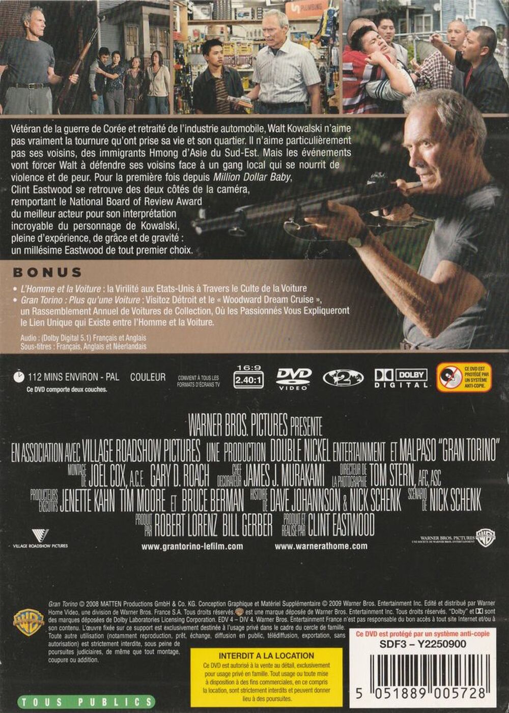 Gran Torino DVD et blu-ray