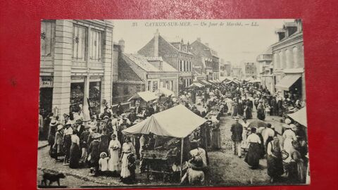 cpa du 80 Cayeux sur Mer -- Un jour de March� 0 Lucheux (80)