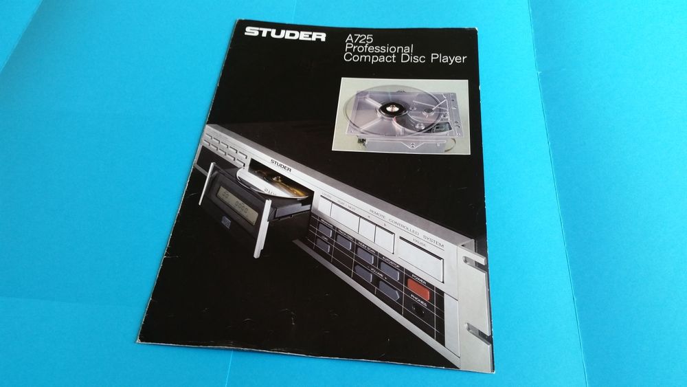 STUDER A725 CD Audio et hifi