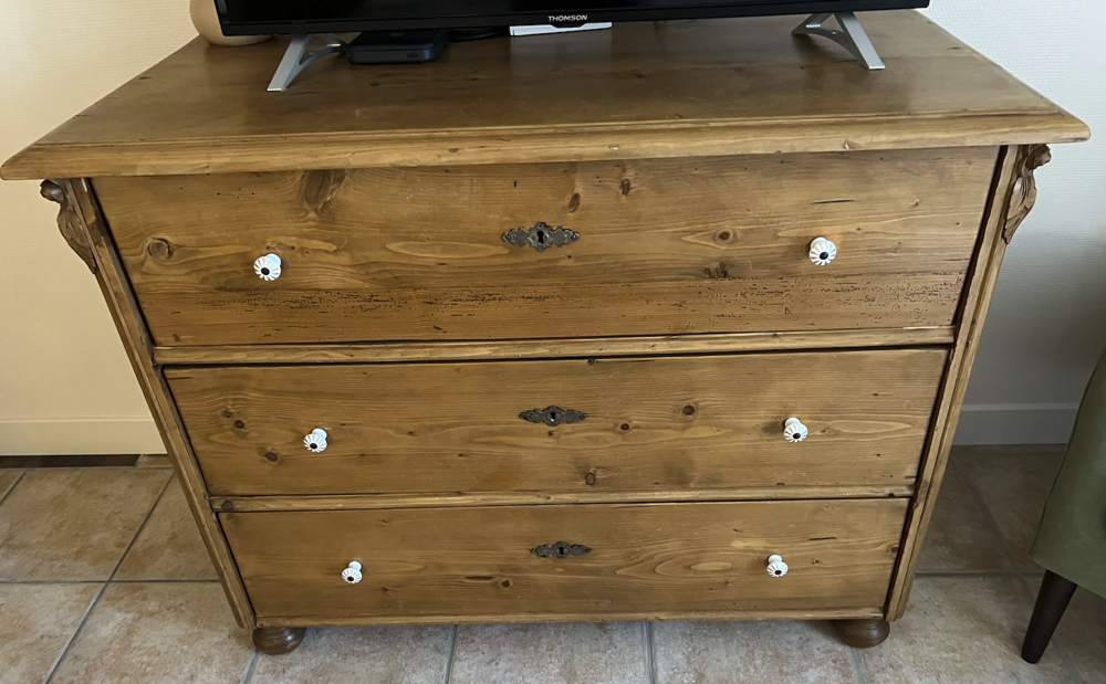 Commode en Pin 3 Tiroirs Meubles