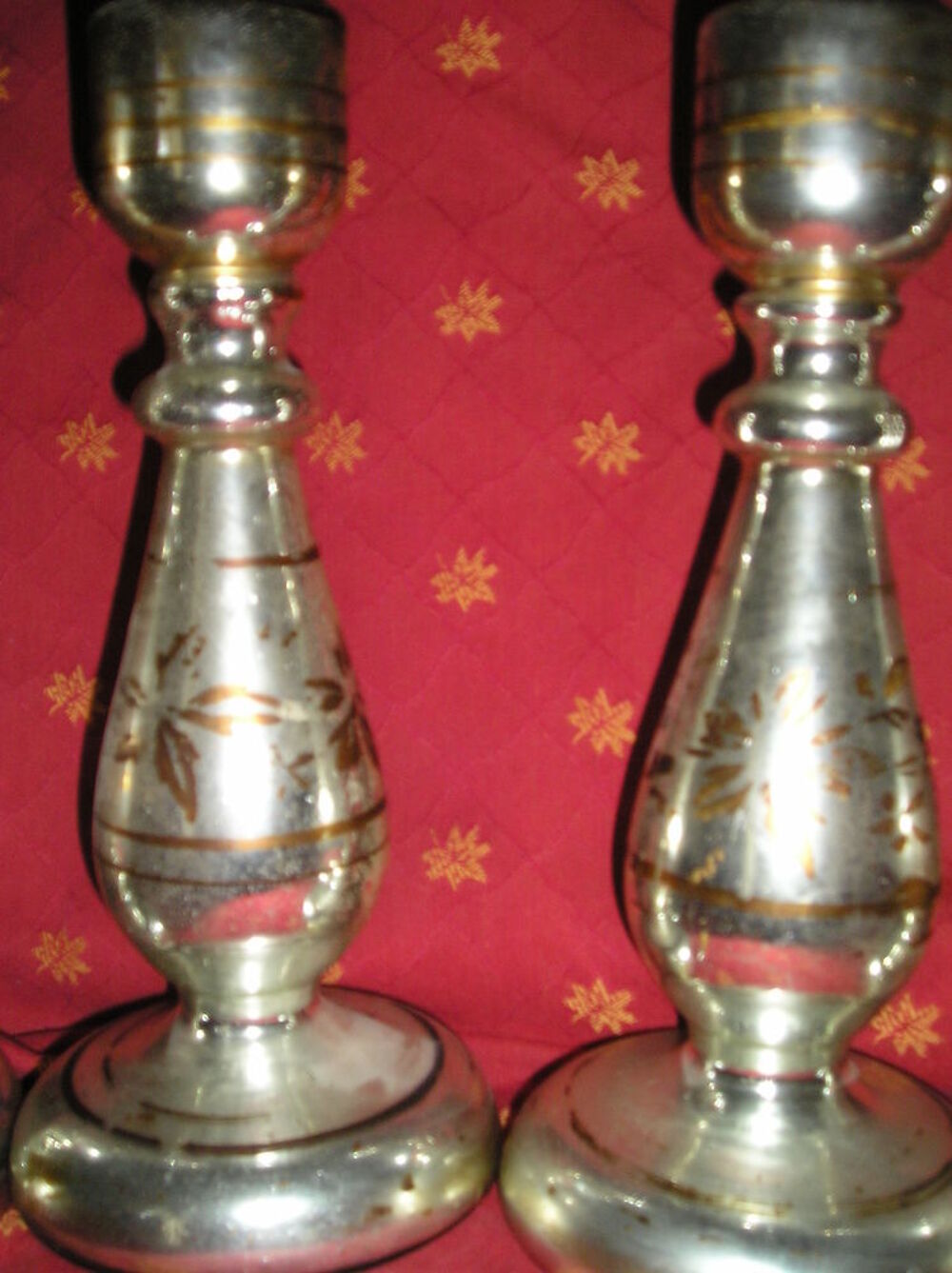 5 grands chandeliers verre au mercure Dcoration