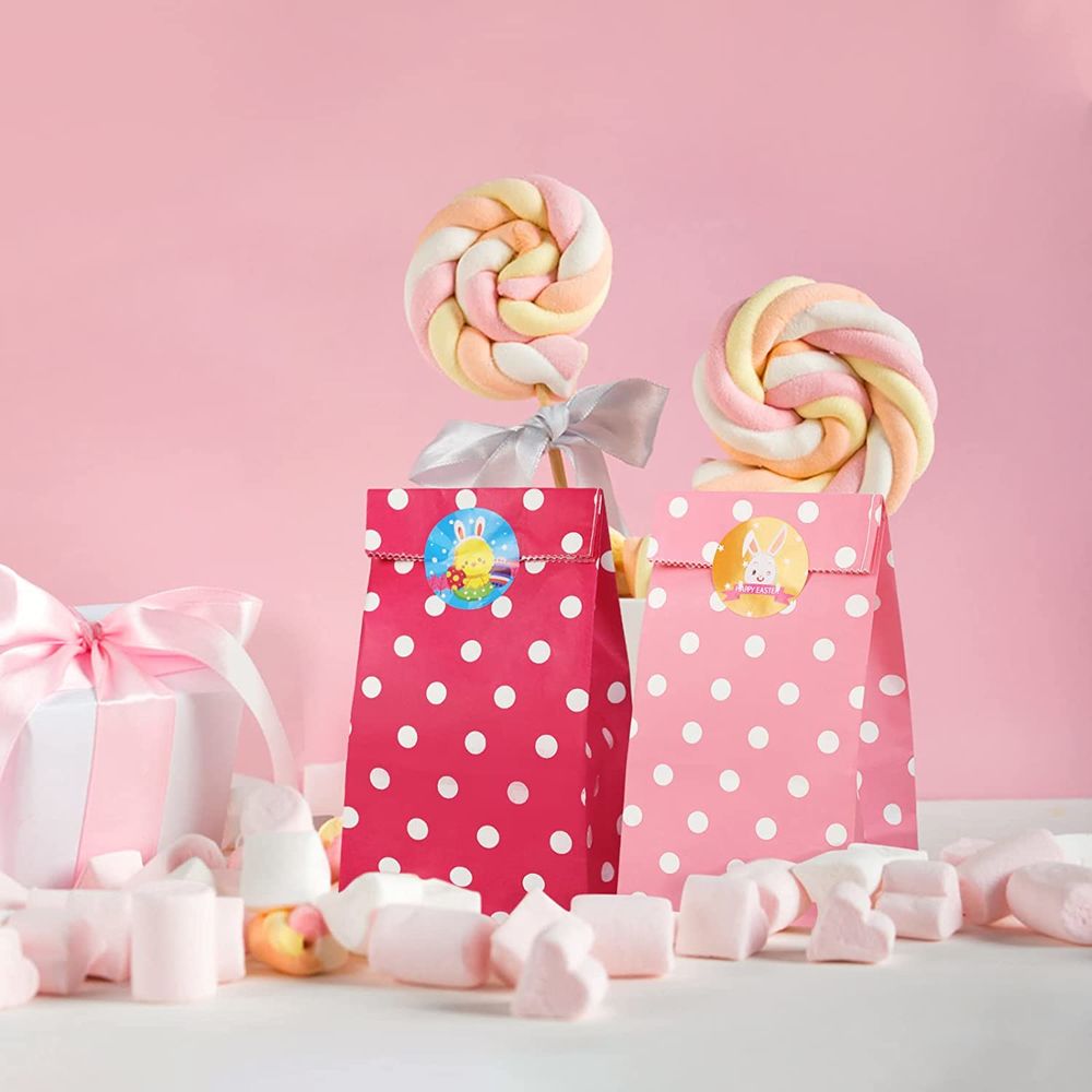 Lot de 50 Sacs en Papier color&eacute; pour Bonbons de P&acirc;ques Décoration