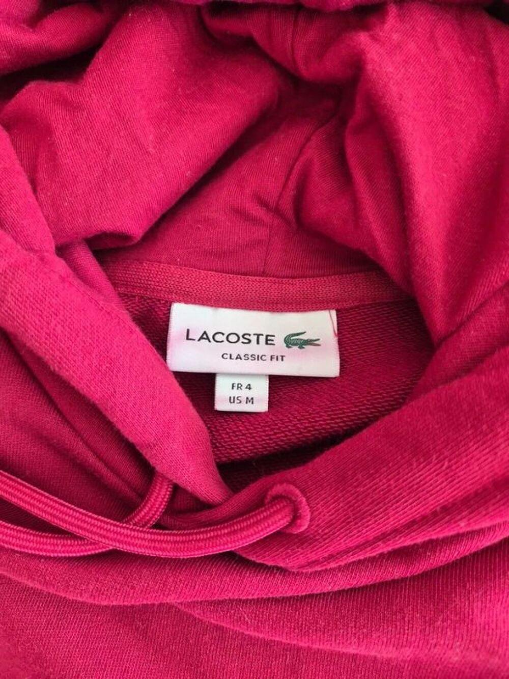 Sweat lacoste a capuche Taille 4 Vêtements