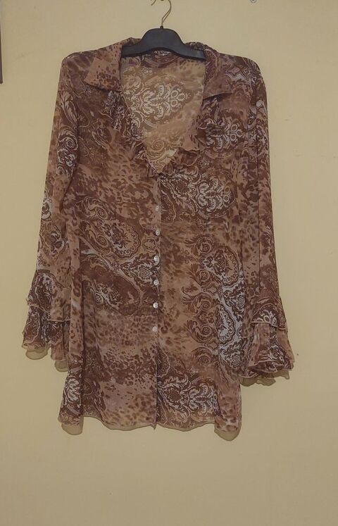 Long chemisier manches cloche 10 Targon (33)