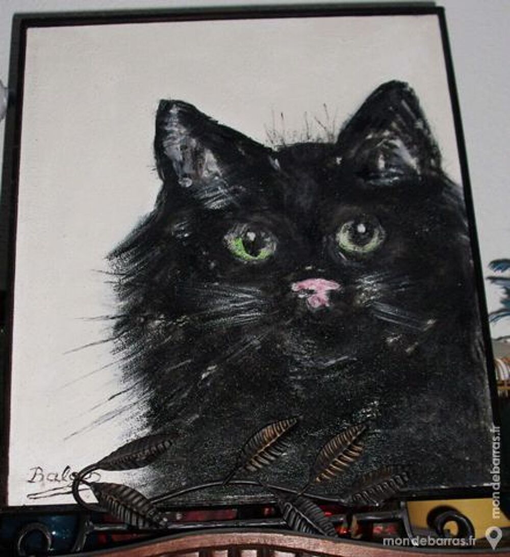 Tableau "CHAT NOIR" 
