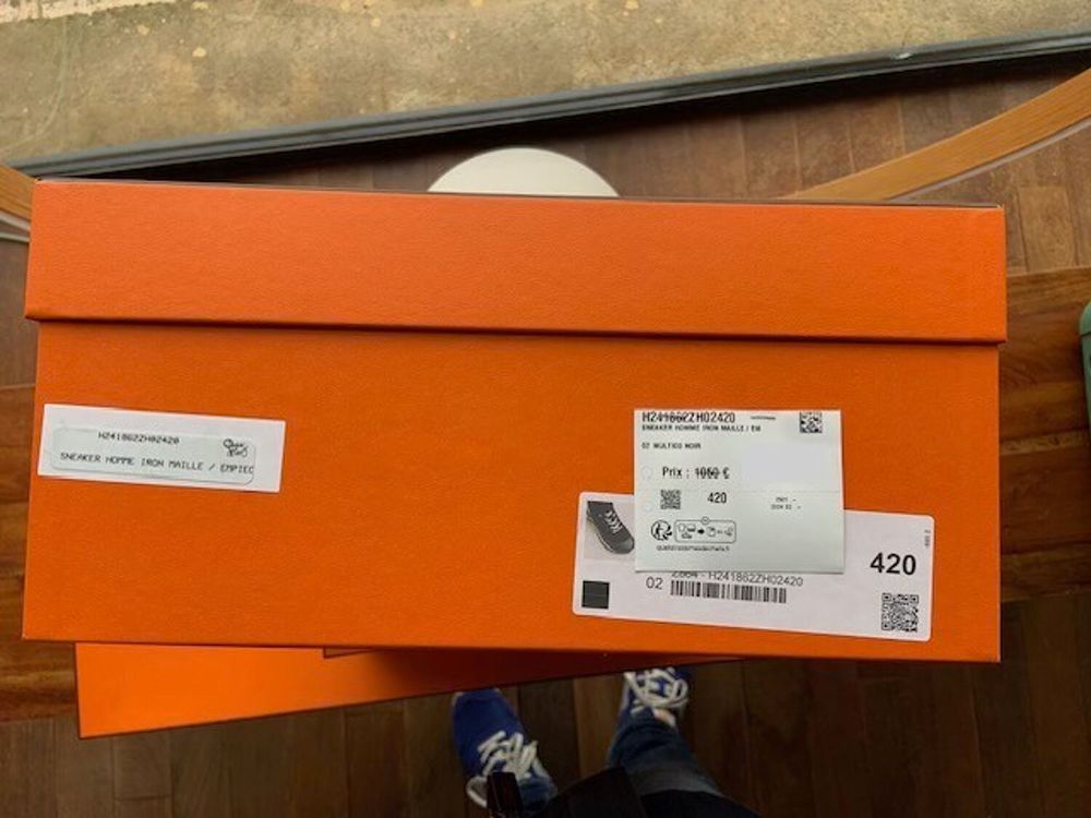 Sneaker Hermes neuf T. 42 avec facture + boite + dustbag Chaussures