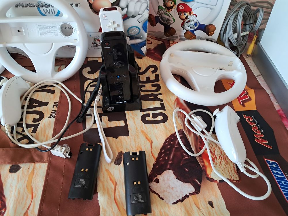 Lot Console WII Mario Kart vintage jeu vid&eacute;o loisirs collect Consoles et jeux vidéos