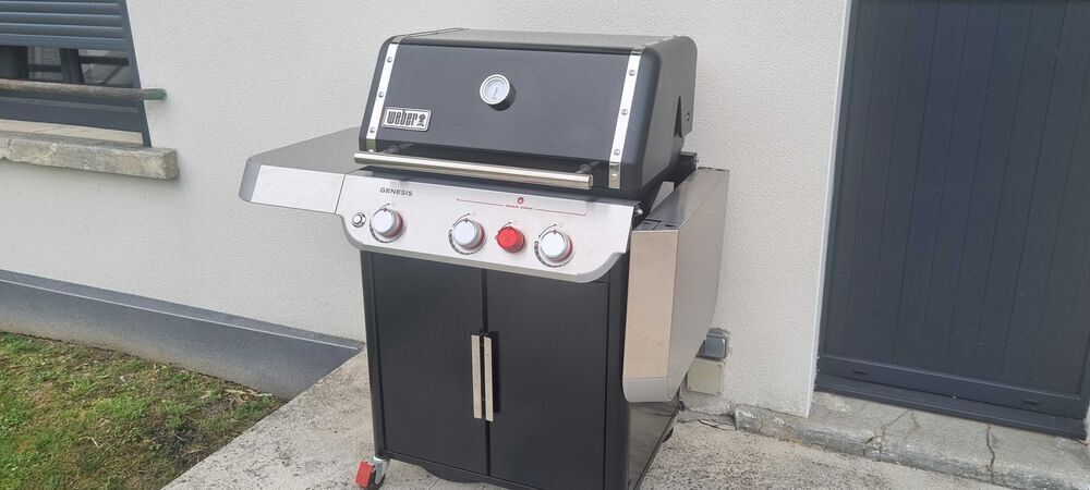 Barbecue &agrave; gaz 3 feux Weber Genesis E-325S Jardin