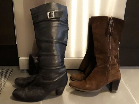 2 paires de bottes en cuir 20 Saint-Etienne (42)